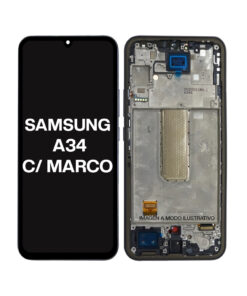 MODULO SAMSUNG A34 OLED CON MARCO PANTALLA GRANDE